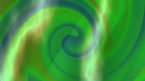 Fast motion electric in green circular paint ink animation Stock Footage 208622342