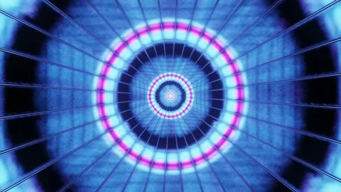 Fast motion graphics sci fi futuristic neon blue and pink colors shimmer Stock Footage 131085609