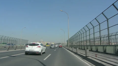 Fast motion on the highway (Editorial) Stock Footage 36270814