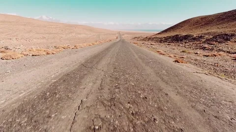 Fast motion hyper lapse cycling downhill on asphalt road section with beaut.. Stock-Footage 280139192