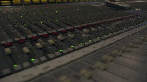 Fast Motion Passby Recording Console SSL Close Stock Footage 21442139