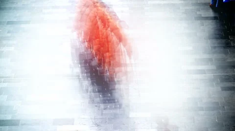 Fast motion people  Stock-Footage 3996001