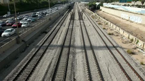 Fast Motion Rush Hour Tel-Aviv Stock Footage 11139730