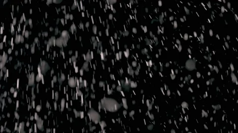 Fast motion of snow on black background, It is snowing Stock Footage 148421839