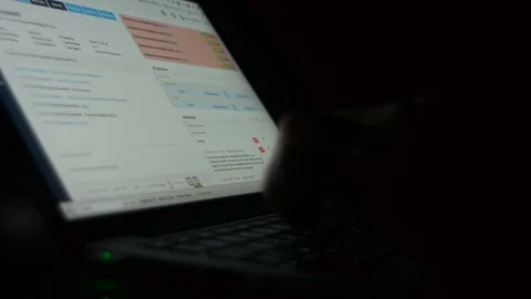 Fast Motion of Technical Support Representative Helping Over Chat Stock Footage 90118723