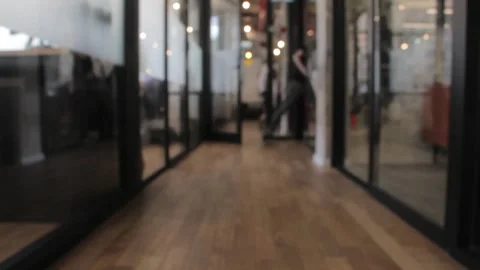 Fast Motion Through Modern Office — Professional Lifestyle 库存影片 319203803