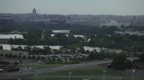 Fast motion traffic in Washington DC 库存影片 54701253