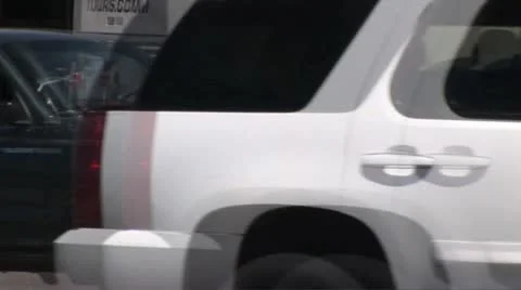 Fast Motion Traffice Passes In Front of Traffic Control Signage 2 動画素材 18975284