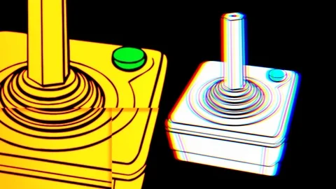 Fast Motion Video Games Joystick Vj Loops Stock Footage 116543878