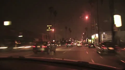 Fast Motion View of Traffic From  The Passenger Seat 2 Video stock 19188017