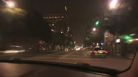 Fast Motion View of Traffic From  The Passenger Seat 6 Video stock 19189252