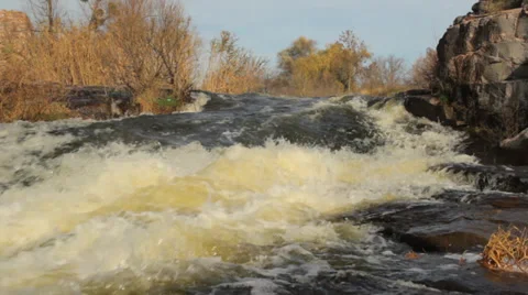 Fast mountain flow Stock Footage 37270522
