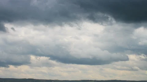 Fast movement of cumulonimbus clouds Stock Footage 47806487