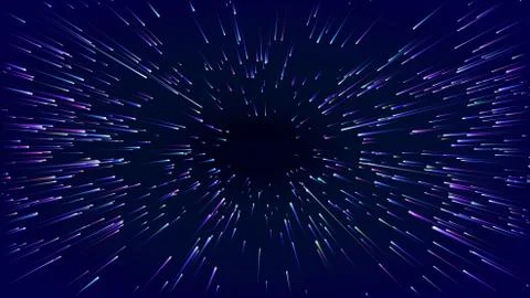 Fast movement hyper speed abstract vector background. Motion line power actio Stock Illustration