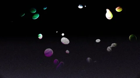 Fast movement of multi-colored circles Video stock 150696532