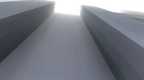 Fast movement through a 3d maze Stock Footage