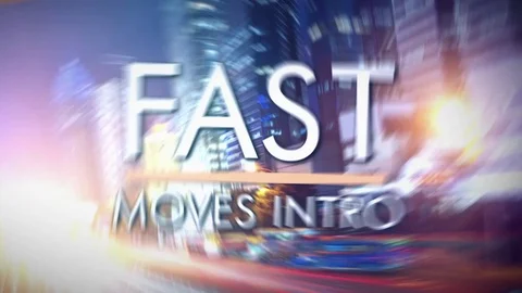 Fast Moves Intro - After Effects Template Stock After Effects