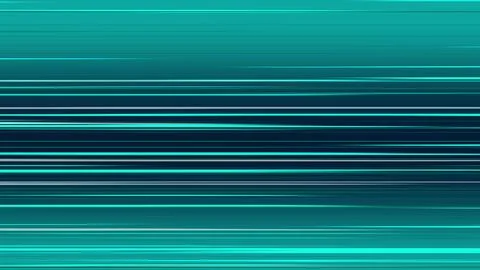 Fast moving abstract horizontal lines in teal and blue hues. Stock Illustration