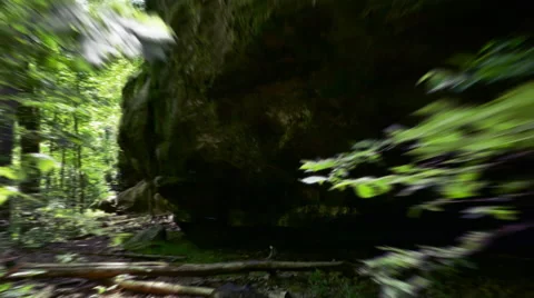 Fast Moving Action Shot Mantle Rock Hyperlapse Kentucky Stock Footage 63782676