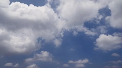 Fast Moving Altocumulus Clouds Time Lapse Over Blue Sky Stock Footage 340889424
