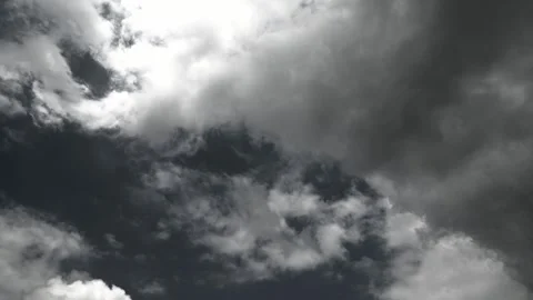 Fast Moving Altocumulus Clouds Time Lapse Over Blue Sky Stock Footage 340889724