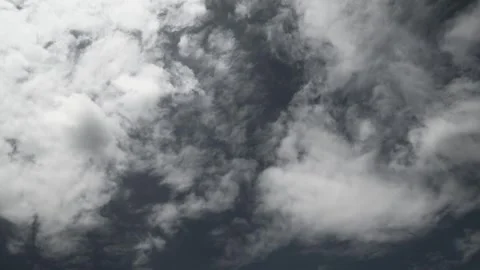 Fast Moving Altocumulus Clouds Time Lapse Over Blue Sky Stock Footage 340889775