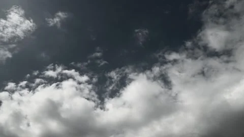 Fast Moving Altocumulus Clouds Time Lapse Over Blue Sky Stock Footage 340889896