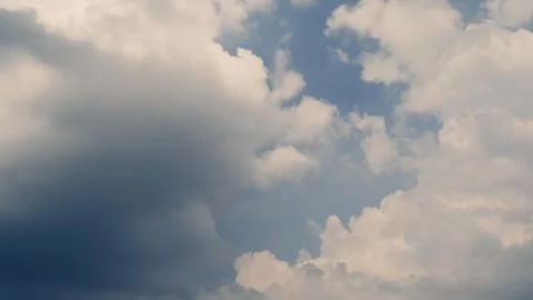Fast Moving Altocumulus Clouds Time Lapse Over Blue Sky Stock Footage 340890254