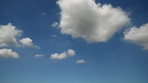 Fast Moving Altocumulus Clouds Time Lapse Over Blue Sky Stock Footage 340890423