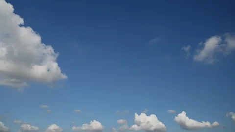 Fast Moving Altocumulus Clouds Time Lapse Over Blue Sky Stock Footage 340890485