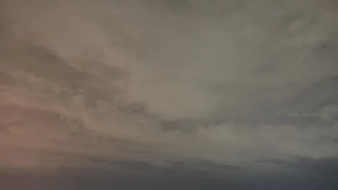 Fast Moving Altocumulus Clouds Time Lapse Over Blue Sky Stock Footage 340890650