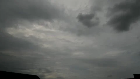 Fast Moving Altocumulus Clouds Time Lapse Over Blue Sky Stock Footage 340890910