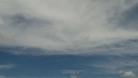 Fast Moving Altocumulus Clouds Time Lapse Over Blue Sky Stock Footage 340891061