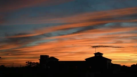 Fast Moving Altocumulus Clouds Time Lapse Over Blue Sky Stock Footage 340891171