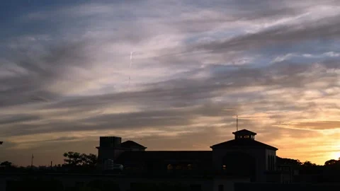 Fast Moving Altocumulus Clouds Time Lapse Over Blue Sky Stock Footage 340891262
