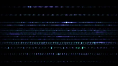 Fast moving blue numbers transfer encrypted data HD 1920x1080 Stock Footage 114189025