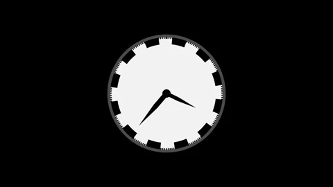 Fast Moving clock icon animation. Stock Footage 282576720