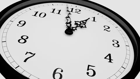 Fast moving clock in time-lapse (loop) Stock Footage 103255049