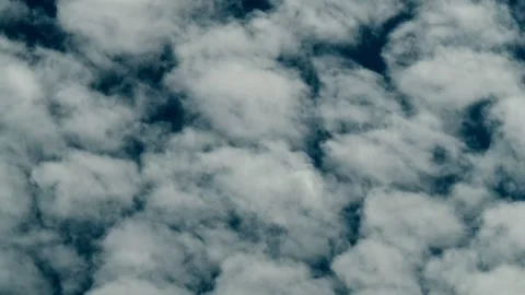 Fast Moving Cloud Formations Across a Blue Daytime Sky Stock Footage 342900018