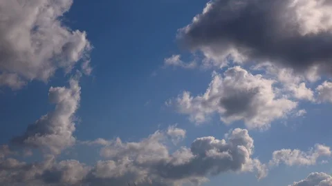 Fast moving clouds 4K Stock Footage 93877258