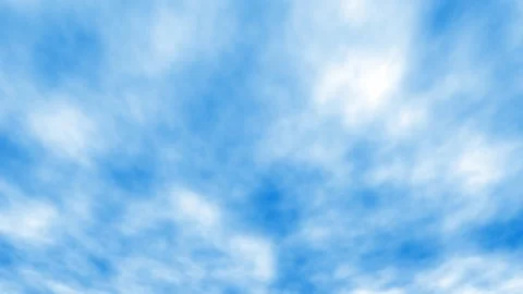 Fast moving clouds on blue sky animation Stock Footage 276601483