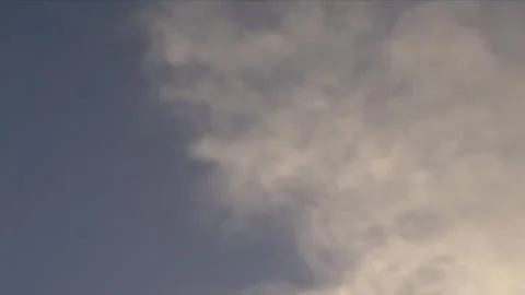 Fast Moving Clouds in Blue Sky Stock Footage 303588866