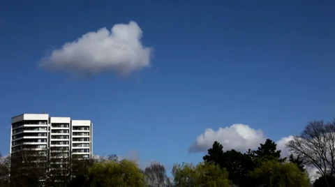Fast moving clouds Stock Footage 6993250