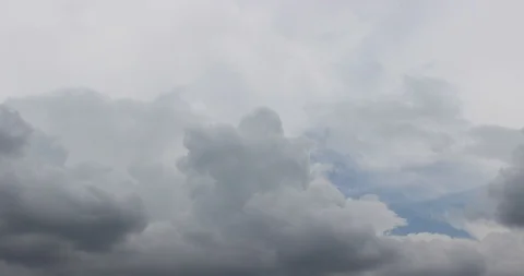 Fast Moving Clouds Stock Footage 90412723