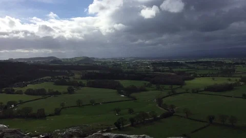 Fast moving clouds Stock Footage 101547306
