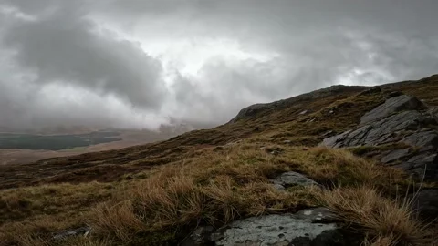 Fast moving clouds Stock Footage 236324664