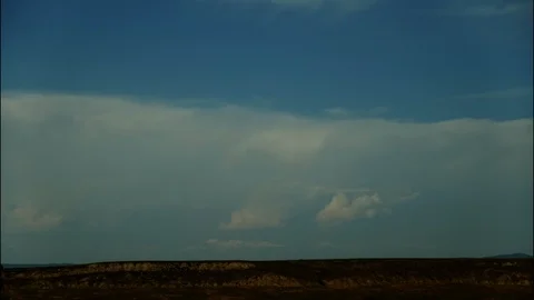 Fast moving clouds forming Stock Footage 123002756