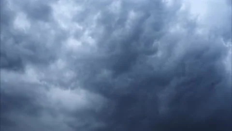 Fast Moving Clouds Over dark Sky. 4K Uhd Timelapse. 動画素材 157570895