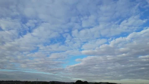 Fast Moving Clouds over England, Time Lapse Clip Stock Footage 212322372
