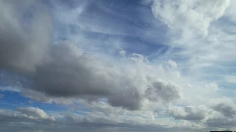 Fast Moving Clouds over England, Time Lapse Clip Stock Footage 219244765